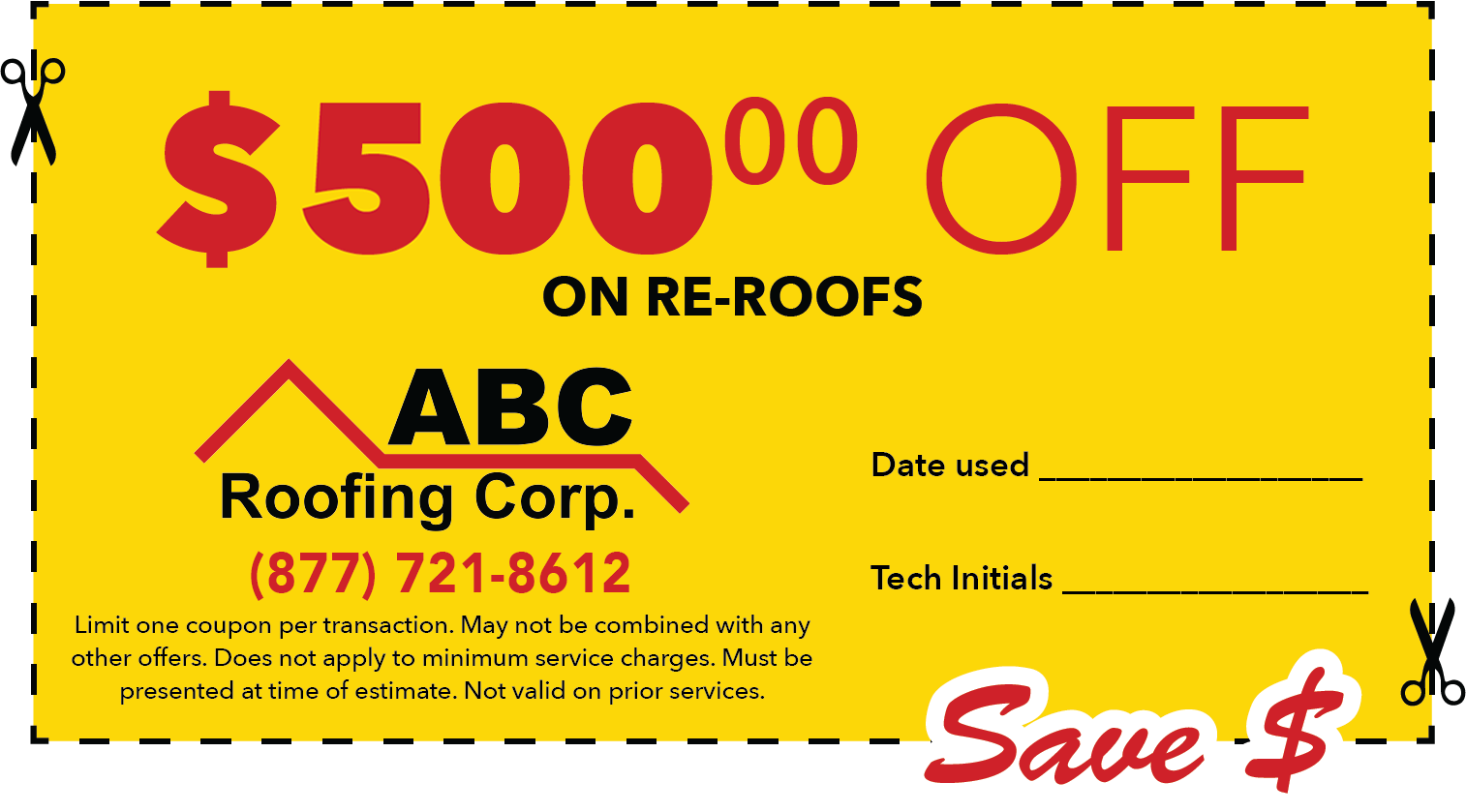 $500off re-roofs